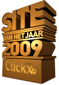 Clickx site van het jaar verkiezing